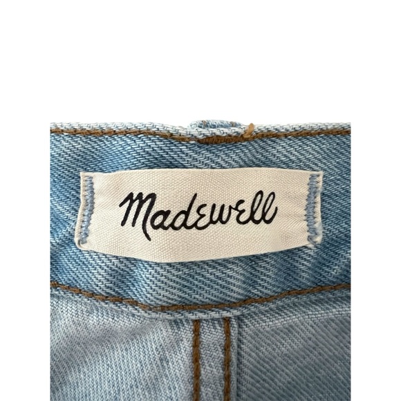 NWT Madewell Classic Straight Full-Length Jeans in Fitzgerald Wash Size 33 - Picture 6 of 9